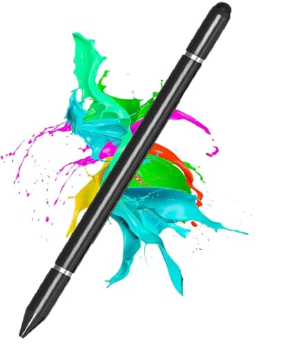 3 in 1 Stylus Pens for Touch Screens, High Sensitivity & Precision Stylus for Apple iPad iPhone Tablets Samsung Galaxy All Universal Touchscreen Devices (Black)