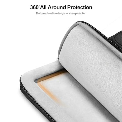 MOSISO 360 Protective Laptop Bag, Computer Bag, Laptop Sleeve Bag with Trolley Sleeve&2 Rectangle Pockets&Handle - color: Black, size: 13.3 inch