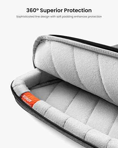 tomtoc 360 Protective Laptop Case for 13-inch New 2026 MacBook Air M5/A3449, M4/A3240, M3/A3113, M2/A2681, M1/A2337, MacBook Neo A18 Pro, 13-in Surface Pro 11th AI PC, Water-Resistant Carrying Bag - color: Gray, size: 13 inch