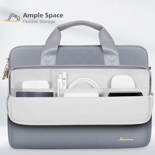 KIZUNA Laptop Sleeve Case 14 Inch Computer Shoulder Bag for 15" MacBook air M4 M3 M2/Lenovo IdeaPad Slim 3i/15 Surface Laptop 7 6/IdeaPad Flex 5/14" Yoga Slim Pro X/Studio 2/HP/Dell,Grey - color: Grey, size: 14 Inch