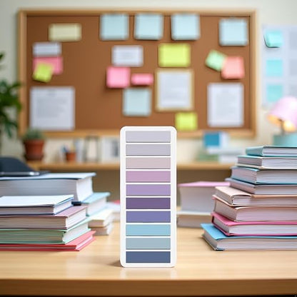 200 Pcs Sticky Index Tabs,Writable and Repositionable Book Flags Tabs Strip,Page Markers Notes Tabs Index Tabs for Page Marking Classify File,Self-Stick Notes Notebooks and Writing Pads (Purple) - color: Purple