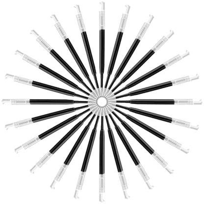 DunBong G2 Gel Ink Pen Refills, for Retractable Gel Pens, Gel Ink Rollerball Pens, 0.5mm Fine Point, Pack of 5 (Black) - color: Black