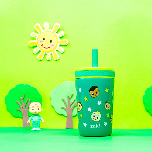 Zak Designs CoComelon Kelso Toddler Cups For Travel or At Home, 12oz Vacuum Insulated Stainless Steel Sippy Cup With Leak-Proof Design is Perfect For Kids (JJ, Cody, Nina) - color: CoComelon