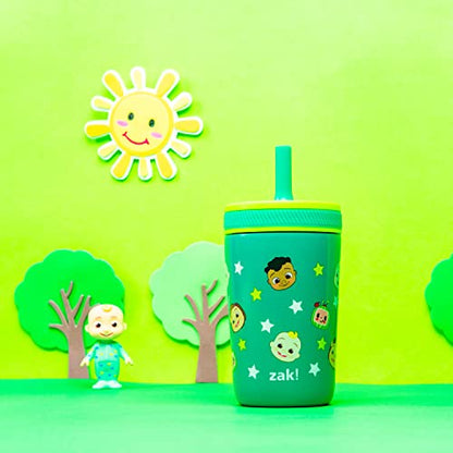 Zak Designs CoComelon Kelso Toddler Cups For Travel or At Home, 12oz Vacuum Insulated Stainless Steel Sippy Cup With Leak-Proof Design is Perfect For Kids (JJ, Cody, Nina) - color: CoComelon