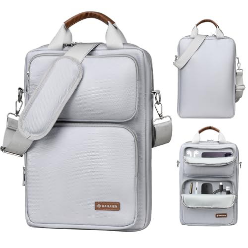13.3-14 Inch Laptop Sleeve Bag, Laptop Bag for 14'' MacBook Pro M4 2024,14'' MacBook Pro M3&M2&M1 2023/2021, 13.6/13'' New MacBook Air M3/M2 2024/2022,Tab S8 Ultra 14.6",with Shoulder Strap(Silver) - color: Silver, size: 13.3-14 Inch