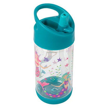 Stephen Joseph Flip Top, Mermaid Water Bottle, 1 Count (Pack of 1) - color: MERMAID