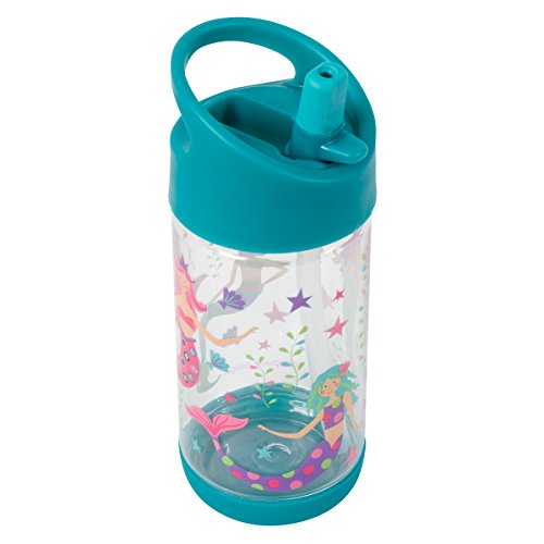 Stephen Joseph Flip Top, Mermaid Water Bottle, 1 Count (Pack of 1) - color: MERMAID