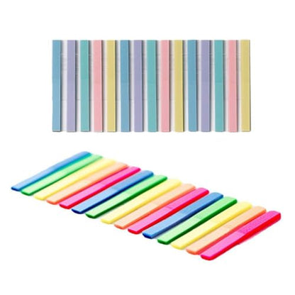 300 Sheets Transparent Sticky Index Tabs, Clear Sticky Notes Long Page Book Markers Tabs,Writable Page Sticky Notes(Macaron) - color: Style B