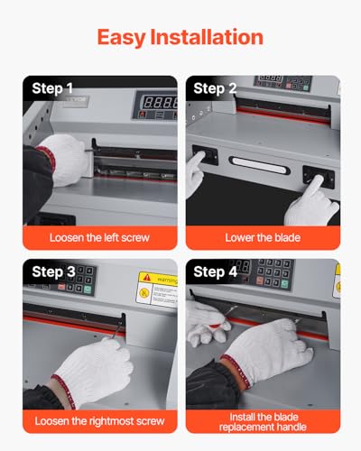 VEVOR Paper Cutter Blade, Heavy Duty Steel Blade Replacement Suitable for Professional Cutter E330D/E330S, Paper Trimmer Machine Spare Blade,585 x 44 x 6 mm - style: Paper Cutter Blade