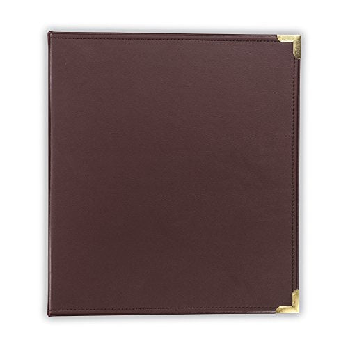 Samsill Classic Collection Leather 3 Ring Binder, Executive Presentation Portfolio, 0.5 Inch (Holds 100 Sheets), Brass Round Ring, Burgundy - color: Burgandy, size: 0.5 Inch, style: Classic