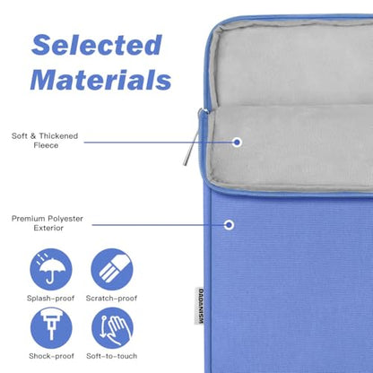 Dadanism 9-11" Tablet Sleeve Bag Carrying Case for iPad (A16) 11th Gen 11", iPad 10th Gen 10.9" Air 5/4, iPad Air/Pro 11", iPad 9/8/7th 10.2", Galaxy Tab A11+ Plus 11"/S9 FE, Tab M11 11", Periwinkle - color: Periwinkle, size: 9-11 inch