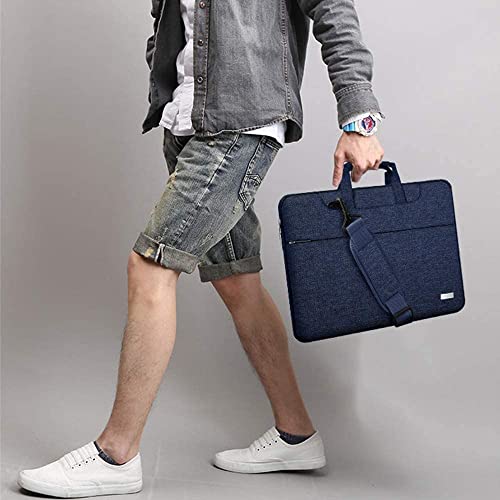 Hseok Laptop Shoulder Bag 13 13.3 14 Inch Case Compatible with MacBook Pro/Neo 14" M5/M4/M3/M2/M1,Mac Air/pro/Neo 13" and Most 13 13.3 14 Notebooks,Spill-Resistant Briefcase,Dark Blue - color: Dark Blue, size: 13-13.5 inch