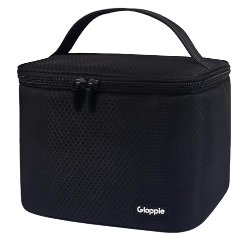 Gloppie Insulated Lunch Bag Lunch Box for Men Women Lunchbox Cooler Bag for Work Picnic, Idea for Gift, Black Honeycomb - color: Black Honeycomb