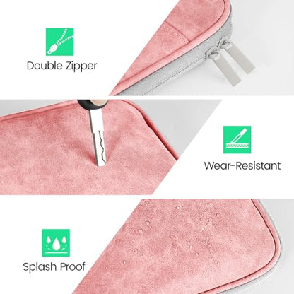 DTTO 9-11 Inch Tablet Sleeve Bag for iPad A16, iPad Air 11-inch M3 M2 / Air 5/4th Gen 10.9", iPad Pro 11 M4, iPad 10/9/8/7th Gen, Galaxy Tab A9+, Waterproof Travel Bag, Pink - color: Pink, size: 9-11 Inch