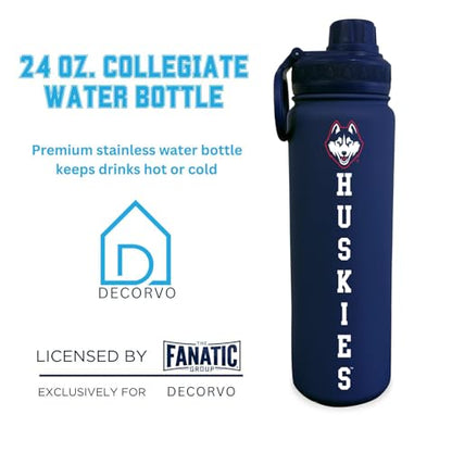 Connecticut Water Bottle - Double Walled Stainless Steel 24 oz Keeps Drinks Cold or Hot - color: Connecticut