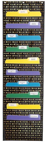 Storage: Gold Arrows Pocket Chart - color: Gold Arrows