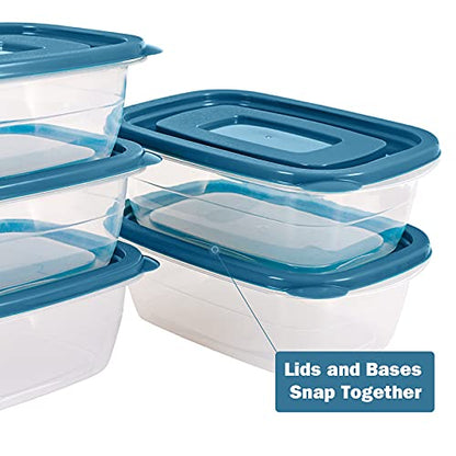 5PCS Small Food Storage Containers,Freezer Microwave safe,Food Container Sets,BPA Free Plastic Meal Prep Containers & Kitchen Set,Lunch Containers,use for School,Work and Travel,0.53 Quarts Per Box - color: 5PCS (500ML Container Set)