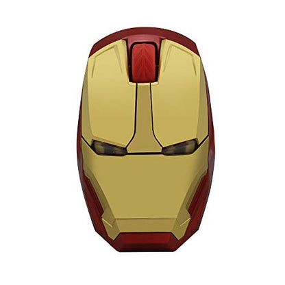 Wireless Iron Man Mouse 2.4G Optical Computer Mouse for Desktop Laptop PC Mac (Gold) - color: Gold