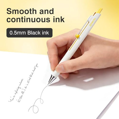 Ddaowanx Gel Pens,5Pcs Fine Point Smooth Writing Pens,0.5mm Black Ink for Journaling,Writing,Note Taking,Office School Supplies,Gifts for Women Man - color: Classical