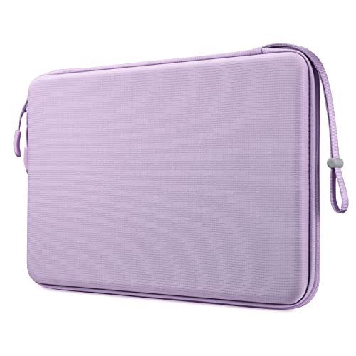 FINPAC 15.6-inch Hard Laptop Sleeve Case Compatible with 15.6 Inch Acer Aspire, Shockproof Computer Carrying Case for HP Dell Razer Samsung Laptop Chromebook, Lilac - color: Lilac, size: 15.6-inch Laptop/Chromebook