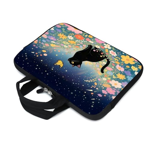 AMARY Laptop Sleeves 11.6" 12" Laptop Handle Bag Neoprene Notebook Carrying Pouch Chromebook Sleeves case (Cat-1) - color: Cat-1