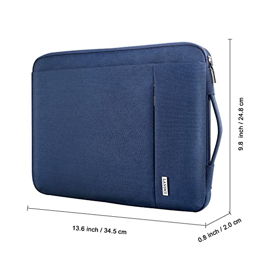 LANDICI 360° Protective Laptop Sleeve 13-14 Inch, Computer Bag Carrying Case for MacBook Air 13 M1/M2, MacBook Pro 13/14, Chromebook 14, Slim, Shockproof, Waterproof, Blue - color: Blue, size: 13-14 Inch