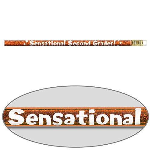 Really Good Stuff Colorful Grade-Specific Welcome Pencils | Pack of 12-2nd Grade - style: 2nd Grade