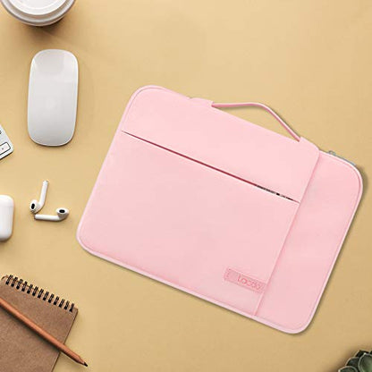 Lacdo 360° Protective Chromebook Case 11 Inch Laptop Sleeve for 11 Inch Acer HP Lenovo Dell Samsung ASUS Chromebook Spin 311, 13 Inch Microsoft Surface Pro 11th Copilot+PC/10/9/8/X Computer Bag, Pink - color: Pink, size: 11-11.6 Inches