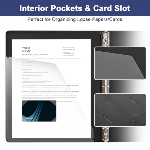 0.5-1-Inch 3-Ring-Binder with Pockets, Basic Binders 1-inch View Round Binders Holds US Letter Size 8.5'' x 11'' - Bundle Packs Perfect for Home, Office, and School (0.5'' - Black -12 Packs) - size: 0.5'' - Black -12 Packs