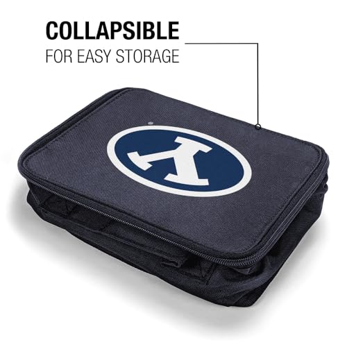 Campus Lab BYU Cougars Primary Logo Insulated Soft Sided Lunch Box - Reusable Lunch Bag For School Office Work, BPA Free, Navy - color: Brigham Young University