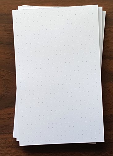 3 Pads - Dot Grid Note Pad, 5" x 8", 50 Sheets, 1/4" Dot Spacing. Heavyweight, Very Nice Paper - size: 3 Dot Grid Note Pads (1/4")