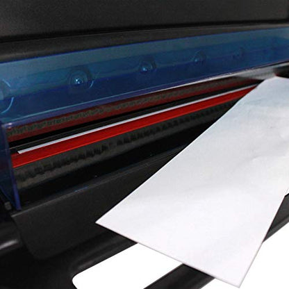 Heavy Duty Guillotine Paper Cutter - 400 Sheets Capacity, A4 12" Stack Paper Trimmer, Steel Base, Black - size: A4-12'' PAPER CUTTER