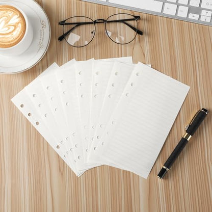 Toplive A6 Refill To Do List, 6 Holes Loose Leaf Paper, 160 Sheets Daily Planner Binder Inserts Lined Refill - style: To Do List 2 Pack