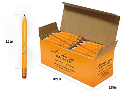 Mini Golf Pencils with Erasers, 384-Count, #2 HB Bulk - size: 384 Count (Pack of 1), style: Golf Pencils With Erasers