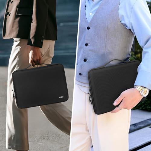 Hard Laptop Sleeve Case for 13.6" MacBook Air & 14" MacBook Pro | Fit MacBook Air M2/M3 A2681 A3113, 14" MacBook Pro M4/M3/M2/M1 Pro/Max A3112 A3401 A3185 A2992 A2918 A2779, Water-Resistant - color: Black