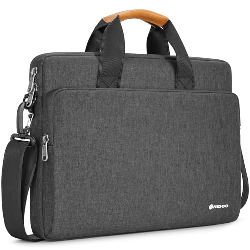 NIDOO Laptop Bag 13 inch Sleeve Case Compatible with 13" 13.6" MacBook Air M2 M3 / 14" MacBook Pro M3, Computer Shoulder Messenger Bag Briefcase for 13.5" Surface Laptop 5/14 inch Lenovo HP Asus Acer - color: Grey, size: 13 Inch