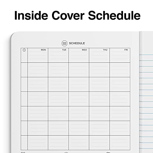STAPLES Composition Notebook, 7.5” x 9.75”, College Ruled, 100 Sheets, Black/White Marble, 4‑Pack - size: 4 Pack, style: Black