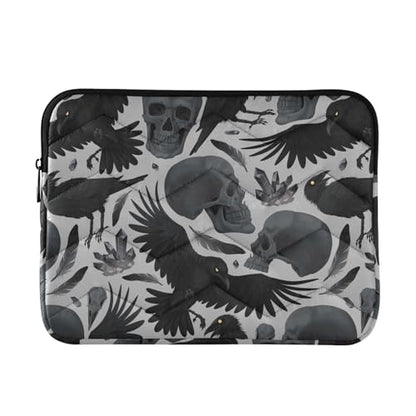 Gothic Crows Skulls Gothic Laptop Sleeve 13 inch Cute Laptop Bag 14 inch Waterproof Computer Bag for Women Laptop Accessories Computer Cover Bag for Tablet Men - color: Gothic Crows Skulls Gothic
