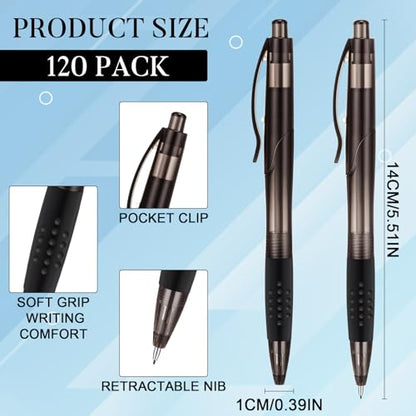 MotiMind 240 Pcs 0.7mm Mechanical Pencils Bulk Set Include 120 Black Mechanical Pencil 120 HB Lead Refills for Art Office Classroom School Student Writing Drawing Sketching Supplies