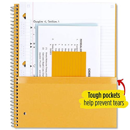 Five Star Spiral Notebook + Study App, 3 Subject, College Ruled Paper, 8-1/2" x 11", 150 Sheets, Fights Ink Bleed, Water Resistant Cover, Amethyst Purple (38746) - color: Amethyst Purple, size: 1 Count (Pack of 1)