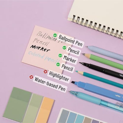 Mr. Pen- Aesthetic Book Annotation Kit, 16 No Bleed Aesthetic Highlighters | 6 Colored Ink Gel Pens, 700 Sheets Transparent Sticky Notes & Tabs for Study, Bible Journaling, Planner, Office Supplies
