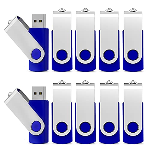 KEXIN USB Flash Drive 32gb Thumb Drive 10 Pack 32 GB Flash Drives Bulk, Blue - color: Blue, size: 32G