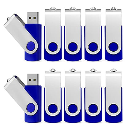 KEXIN USB Flash Drive 32gb Thumb Drive 10 Pack 32 GB Flash Drives Bulk, Blue - color: Blue, size: 32G