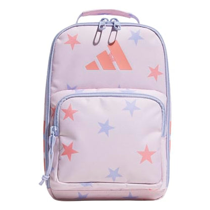adidas Kids Santiago Lunch Bag for Girls & Boys – Insulated Cooler Lunchbox, 8L - color: 4.0/Shooting Stars Distilled Pink/ Violet Tone Purple/ Semi Frozen Turbo Pink