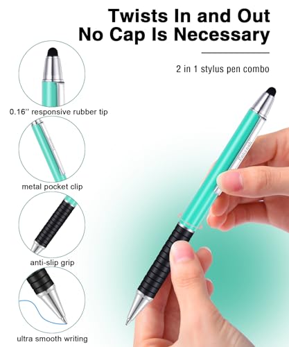 Penyeah 3 Pack 0.16'' Fine Point Rubber Tip Stylus Pen for iPad iPhone Android Tablet Samsung Galaxy Amazon Fire, Universal & High Precision - color: mix-3pack