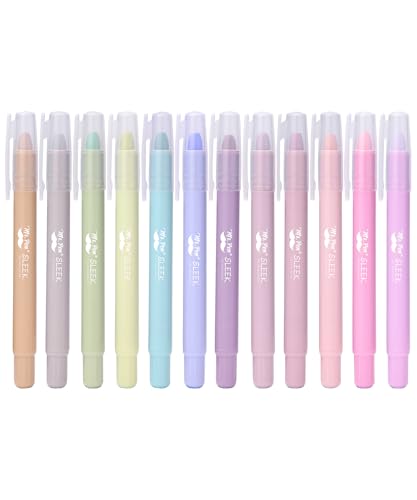 Mr. Pen- No Bleed Gel Highlighters, Morandi Colors, 12 Pack | Bible Highlighters and Pens No Bleed, Bible Markers for Study, Journaling, School Supplies and Accessories - color: Morandi Colors 1, size: 12 Pack
