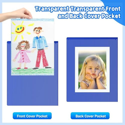 30 Pcs to Do and Finished Folder Homework Folders with Clear Front Pockets, 2-Pocket Parent Teacher Communication Folder Classroom Folder Take Home Plastic Folders for Kid Student ﻿ (30, Blue)