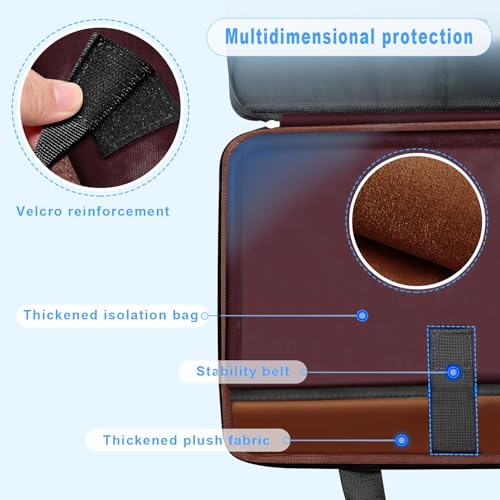 ZINZ Slim Expandable Laptop Case 15.6 Inch Sleeve Upgraded Protective Durable Recycled Carrying Case Compatible with MacBook 15" & 16" and Most 15" 15.6" 16" Notebook,B01K01 - color: B01k01, size: 15.6"