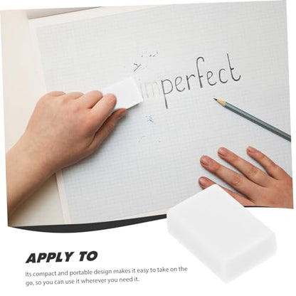 ARTIBETTER 120pcs Drawing Art Erasers PVC White Sketching Erasers for Pencil and Multi-Function School Stationery for Home Office and Classroom Use