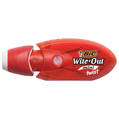 BIC Wite-Out Brand Mini Twist Correction Tape, White, 1-Count - size: 1 Count (Pack of 1)